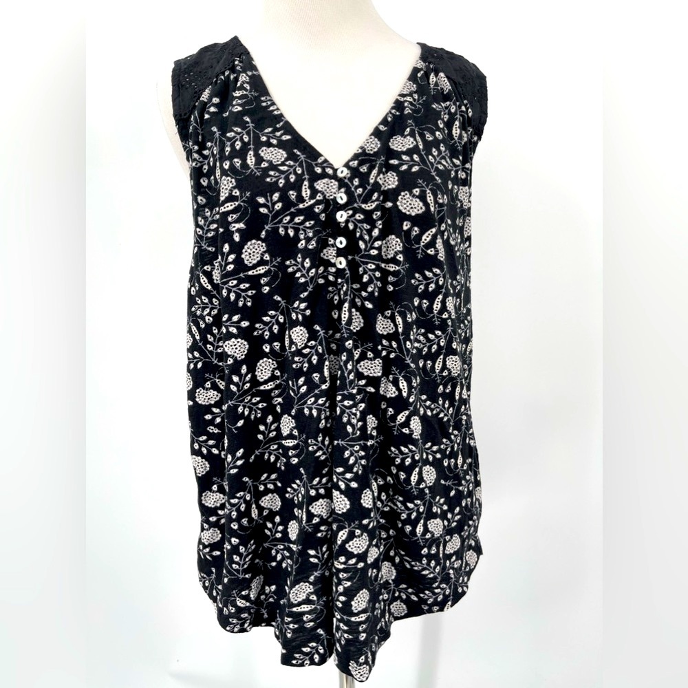Lucky Brand Eyelet Tank Top New